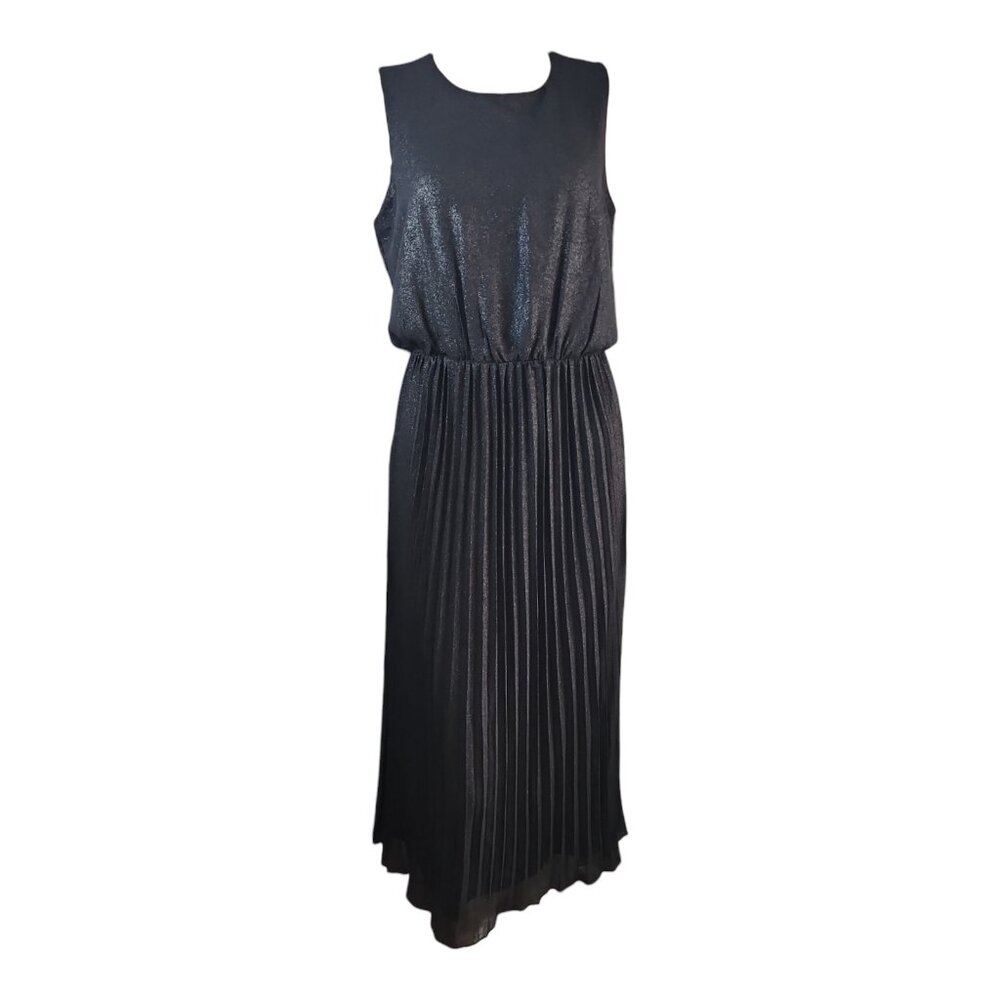 Sam Edleman Dress NWT Size 8 Black Pleated Glitter Shimmer Cocktailâ Event Glam